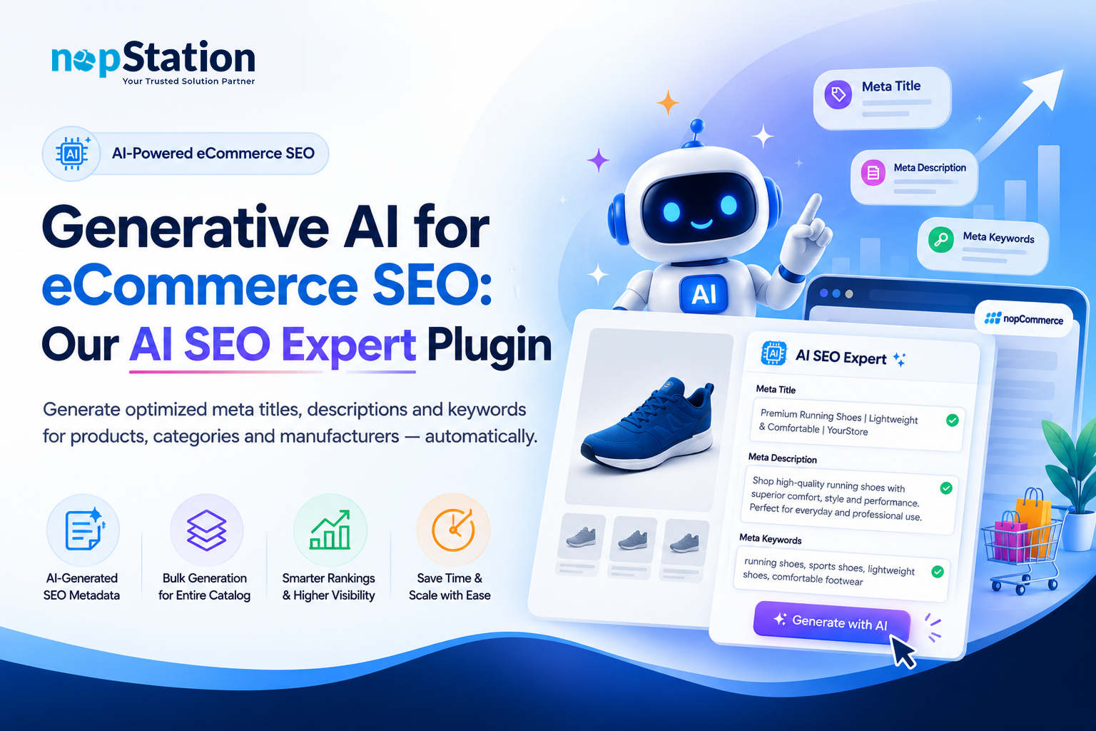 Generative AI for eCommerce SEO: Our AI SEO Expert Plugin